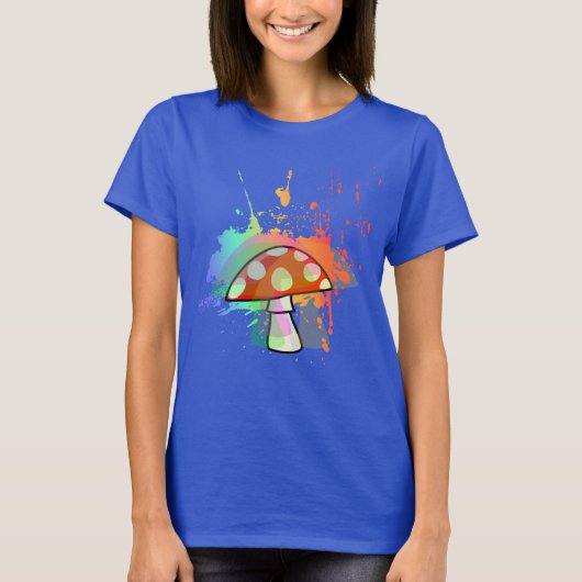 Amanita Muscaria Psychedelic Mushroom T-Shirt (Voorkant)