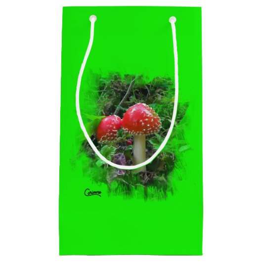 Amanita Muscaria - Small Gift Bag Klein Cadeauzakje (Voorkant)