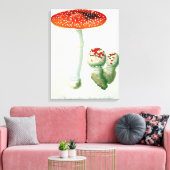 Amanita Muscaria uit 'Phytographie Medicale' door  Canvas Afdruk (Insitu (Woonkamer))