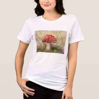 Amanita Muscaria Vliegenzwam Aquarel Paddenstoel  Tri-Blend Shirt