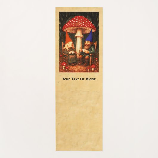 Amanita Mushroom and Gnomes Yogamat (Voorkant)