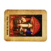 Amanita Mushroom en Gnomes Magneet (Horizontaal)