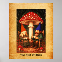 Amanita Mushroom en Gnomes