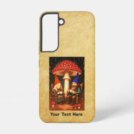Amanita Mushroom en Gnomes Samsung Galaxy Hoesje