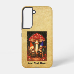 Amanita Mushroom en Gnomes Samsung Galaxy Hoesje
