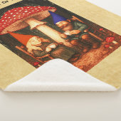 Amanita Mushroom en Gnomes Sherpa Deken (3/4)