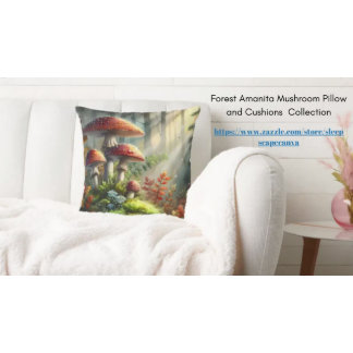 Amanita Mushroom Magic Forest Landschap Fungi Fleece Deken