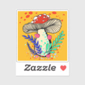 Amanita Mushroom Vinyl Sticker (Vel)