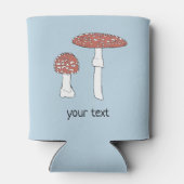 Amanita Mushrooms Fun Fungi BIED IT AAN Blikjeskoeler (Achterkant)