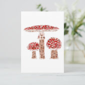 Amanita Mushrooms Kaart (Staand voorkant)