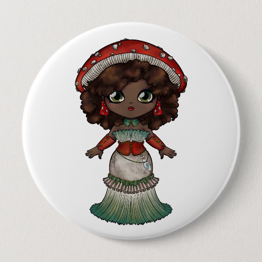 Amanita Ronde Button 4,0 Cm (Voorkant)