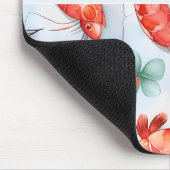 Amano Garnalen Waterverf Kleurrijke Patroon Muismat (Hoek)