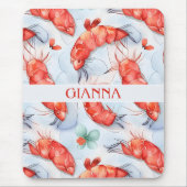 Amano Garnalen Waterverf Kleurrijke Patroon Muismat (Voorkant)