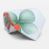 Amano Garnalen Waterverf Kleurrijke Patroon Stropdas (Opgerold)