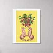 Amantes de frutillas canvas afdruk (Voorkant)