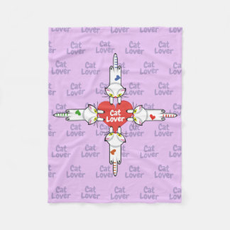 Amantes de los gatitos fleece deken