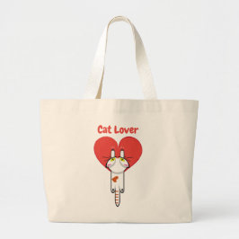 Amantes de los gatitos grote tote bag
