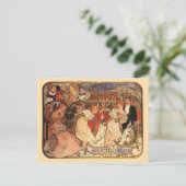 Amants, Alphonse Mucha Briefkaart (Staand voorkant)