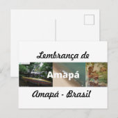 Amapá souvenir ansichtkaart briefkaart (Voorkant / Achterkant)