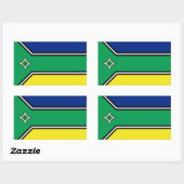 Amapa state rechthoekige sticker (Vel)