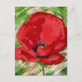 amapola briefkaart (Voorkant)