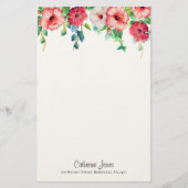 Amapola - Hibiscus Flower Stationery Briefpapier (Voorkant)