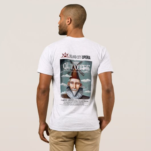 AmApparelBasicMens Don Quixote T-shirt (Achterkant volledig)