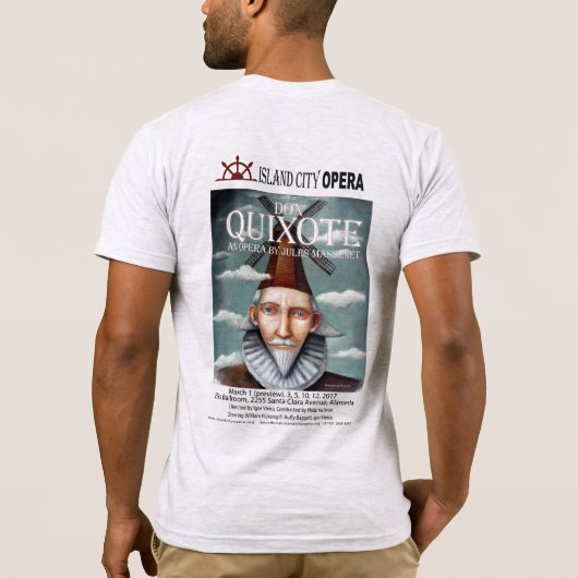 AmApparelBasicMens Don Quixote T-shirt (Achterkant)