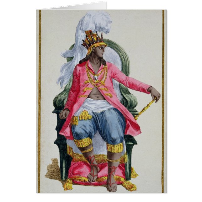 Amar, koning van Ouidah, uit 'Receuil des Estampes (Voorkant)