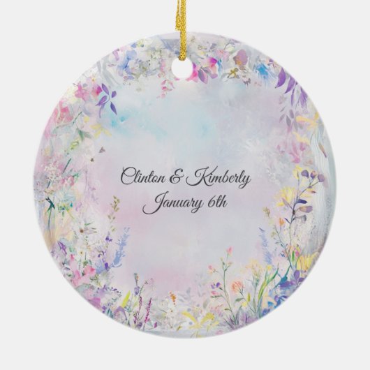 Amara aanpasbare keramische kerstbal keramisch ornament (Achterkant)