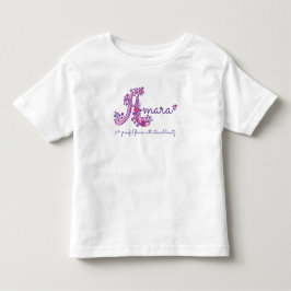 Amara meisjes naam & betekenis Een monogram shirt