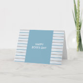 Amara Stripe Cornflower Happy Boss's Day Bedankkaart (Voorkant)