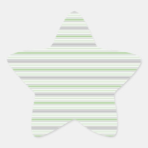 Amara Stripe pistache Star Sticker