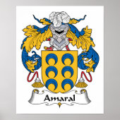 Amaral Family Crest Poster (Voorkant)