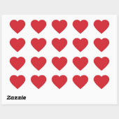 Amarande rood (vaste kleur) hart sticker (Vel)