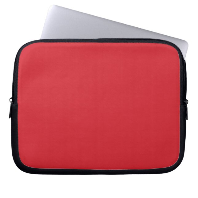 Amarande rood (vaste kleur) laptop sleeve (Voorkant)