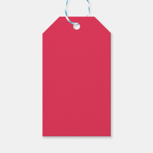 Amarant (effen kleur) cadeaulabel (Voorkant)