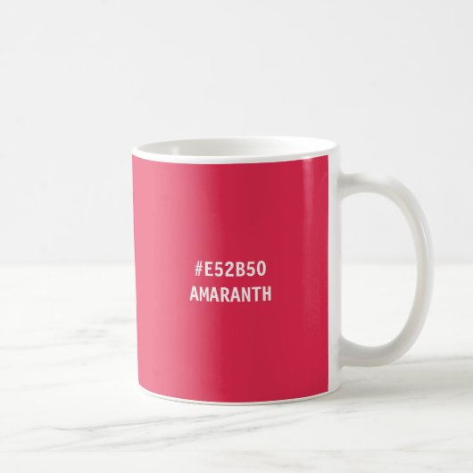 Amarant HTML-kleurcode mok (Rechts)