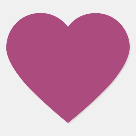 Amarant (M&P) (effen kleur) Hart Sticker (Voorkant)