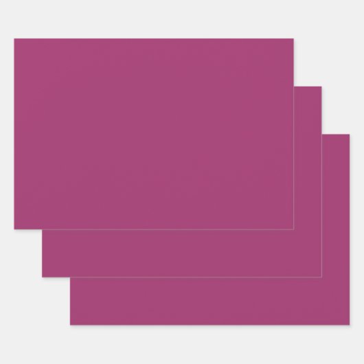 Amarant (M&P) (effen kleur) Inpakpapier Vel (Set)