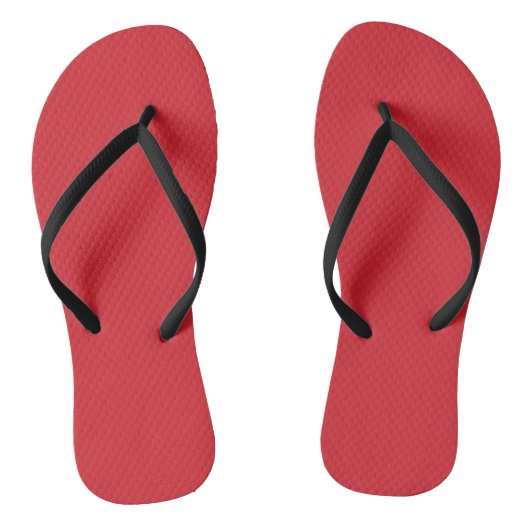 Amarant rood (effen kleur)  teenslippers (Voetbed)