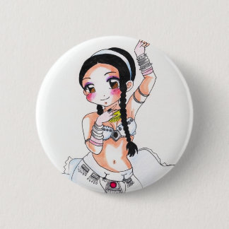 Amaranth Chesire Ronde Button 5,7 Cm