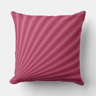 Amaranth deep paars Color Stripe Funky Patroon Kussen