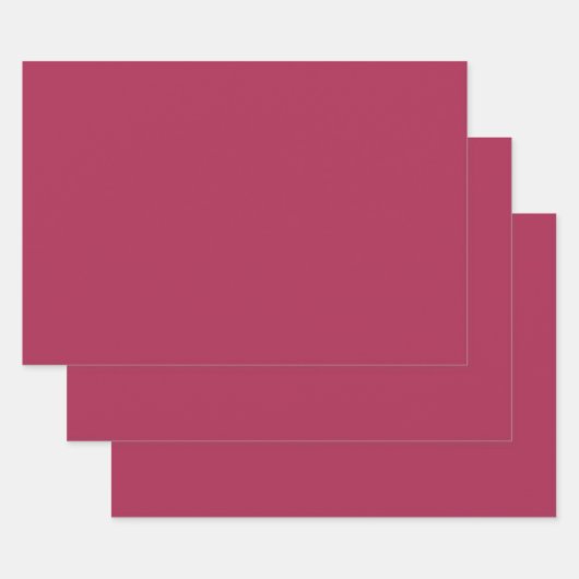 Amaranth Paars (vaste kleur) Inpakpapier Vel (Set)