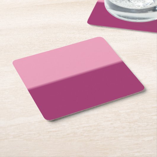 Amaranth Pink en Amaranth Kartonnen Onderzetters (Schuin)