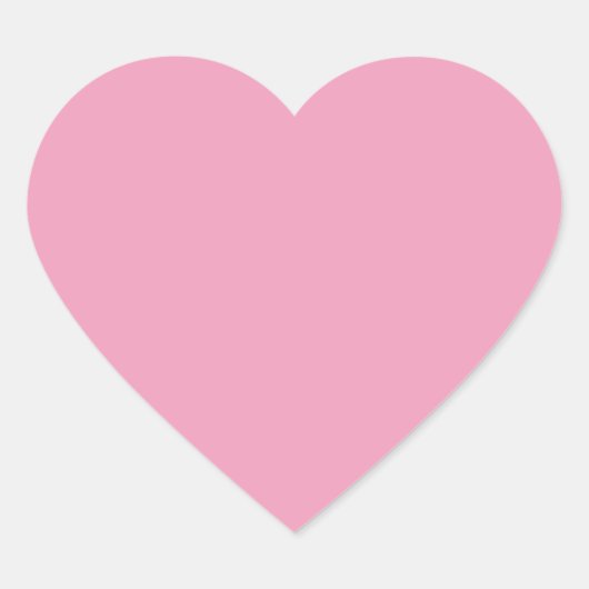 Amaranth Pink (vaste kleur) Hart Sticker (Voorkant)
