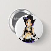 Amaranth Ronde Button 5,7 Cm (Voorkant /achterkant)