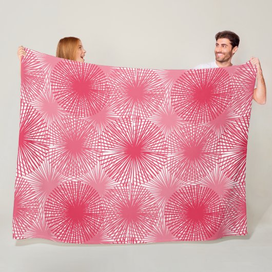 Amaranth Stars Fleece Deken (In situ)