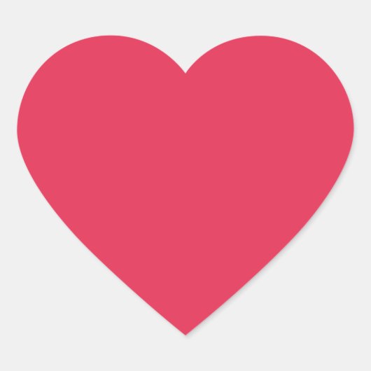 Amaranth (vaste kleur) hart sticker (Voorkant)