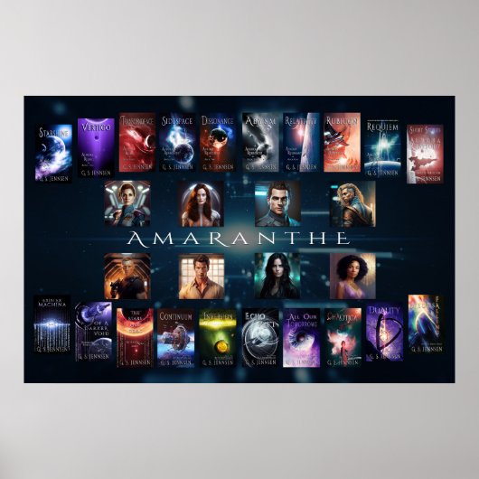 Amaranthe Banner - 3ftx2ft Poster (Voorkant)